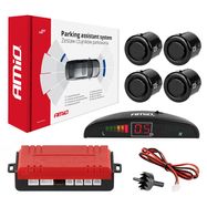 Parking sensor 4 LED black GOLD 18mm, AMiO