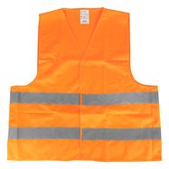 Safety vest XL orange with certificate AMIO-01735, AMiO