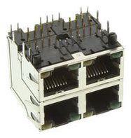 CONN, RJ45, STACKED, JACK, 8P8C, 4PORT