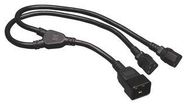 POWER CORD, IEC C20/IEC C13, 2FT, 15A