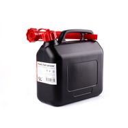 AMiO Plastic fuel can 5L, black AMiO-02887, AMiO