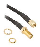 TNC STRAIGHT PLUG TO TNC BULKHEAD JACK ON LMR 200 CABLE, ARC, 0.50 METERS 02AH5699