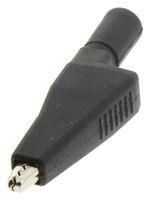 MED. ALLIGATOR CLIP WITH 4MM B-PLUG JACK, BLACK 02AH5941