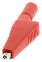 MED. ALLIGATOR CLIP WITH 4MM B-PLUG JACK, RED 02AH5942