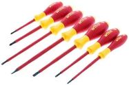 SCREWDRIVER SET, SL, PH, SQ, 7 PIECE