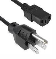 POWER CORD, NEMA 5-15P-IEC C13, 72"