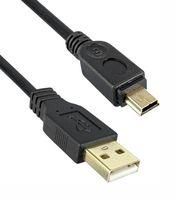 USB CABLE, 2.0 TYPE A-MINI B PLUG, 16FT