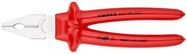 KNIPEX 03 07 250 Combination Pliers with dipped insulation, VDE-tested chrome-plated 250 mm