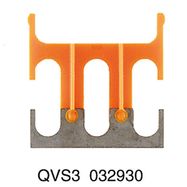 Cross-connector (terminal), when screwed in, Number of poles: 3, Pitch in mm: 12.00, Insulated: Yes, beige Weidmuller