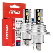 LED Headlights H-mini Series H4/H19 AMiO-03331, AMiO
