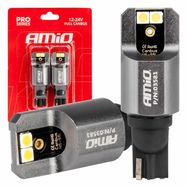LED CANBUS PRO series T15 W16W 4x3030 SMD White 12/24V FULL CANBUS AMIO-03581, AMiO