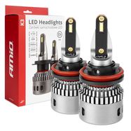 LED Headlights K3 Series H8 H9 H11 H16 12V 6000K canbus AMIO-03686, AMiO