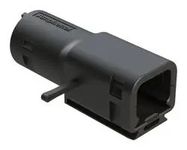 BACKSHELL, RCPT CONN, 2POS, 180DEG, BLK