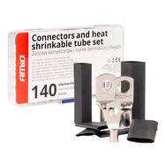 Heat shrink wire Connectors and Tubes 140pcs AMIO-04122, AMiO