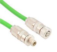 SENSOR CORD, M12 PLUG-M12 RCPT, 16.4FT