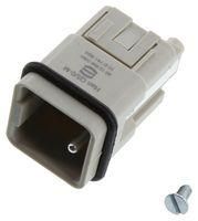 RECTANGULAR HAN INSERT, PLUG, 5+PE, CRIMP