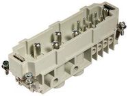 RECTANGULAR HAN INSERT, PLUG 12WAY SCREW