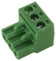 TERMINAL BLOCK, EUROSTYLE, 3 POSITION 24-12AWG