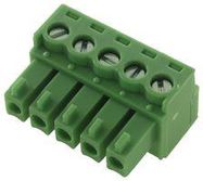 TERMINAL BLOCK, EUROSTYLE, 5 POSITION 24-12AWG