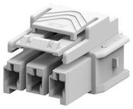 PLUG HOUSING, 3POS, 6MM, NYLON GF