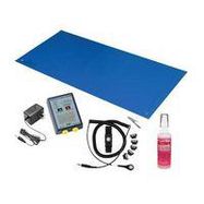 Kit Contents:Mat, Metal Wrist Strap, Wrist Strap Tester & Mat Cleaner