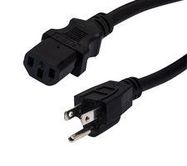 UNIVERSAL CPU POWER CORD - NEMA 5-15P TO C13 - 15 AMP - 15 FT - BLACK 07AH3280