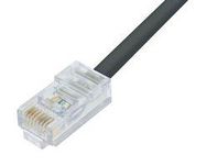 PATCH CORD, RJ45 PLUG-PLUG, BLK, 200FT