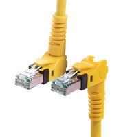 PATCH CORD, RJ45 PLUG-PLUG, YEL, 65.6FT