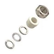 CABLE GLAND, M25, METAL, 10.5-14MM