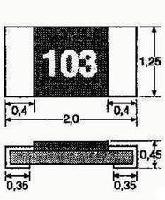 Resistor 0805 1R1 5% 10pcs. pack.