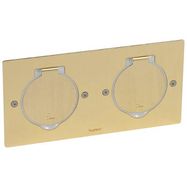 Floor box 4mod. Legrand 089712 (brushed gold)