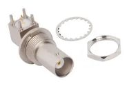 RF CONN, BNC BLKHD R/A JACK, 50 OHM
