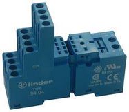 RELAY SOCKET, 250V, 10A, DIN RAIL