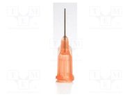 Needle: steel; 0.5"; Size: 23; straight; Mounting: Luer Lock METCAL