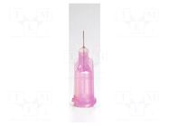 Needle: steel; 0.25"; Size: 30; straight; Mounting: Luer Lock METCAL