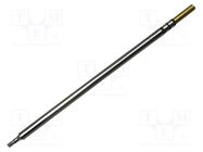 Tip; chisel,elongated; 2.5mm; 357°C; for soldering station METCAL