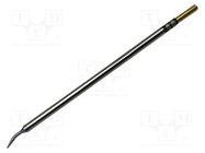 Tip; elongated,bent conical; 0.4mm; 413°C; for soldering station METCAL