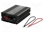 Converter: DC/AC; 2kW; Uout: 230VAC; 24VDC; 210x330x90mm; Ppeak: 4kW QOLTEC