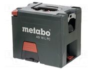 Battery vacuum cleaner; 2100l/min METABO