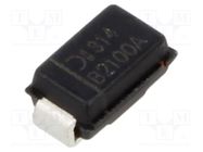 Diode: Schottky rectifying; SMD; 100V; 2A; SMA; reel,tape DIODES INCORPORATED