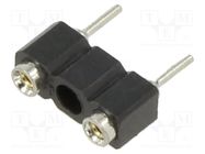 Fuse holder; THT; 6.3A; PPS,thermoplastic; UL94V-0; 5.08mm; black EATON/BUSSMANN