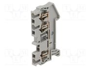 Splice terminal: rail; 0.08÷2.5mm2; ways: 1; terminals: 3; grey PHOENIX CONTACT