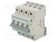 Circuit breaker; 230/400VAC; Inom: 63A; Poles: 3+N; Charact: C; 10kA HAGER