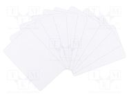 RFID Card; 13.56MHz; 10pcs. QOLTEC