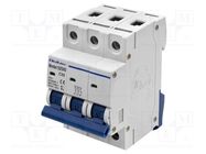 Circuit breaker; 32A; Poles: 3; for DIN rail mounting; Charact: C QOLTEC