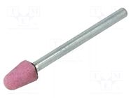 Grindingstone; metal,steel; ceramics; plunger; 3mm; conical ABRA BETA