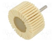 Wheel; for polishing metals; felt; Mounting: rod 6mm; with lever ABRA BETA