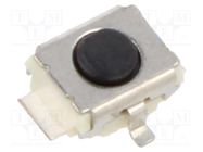 Microswitch TACT; SPST-NO; Pos: 2; 0.05A/12VDC; SMT; none; 1.5N OMRON Electronic Components