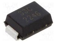 Diode: TVS; 0.6kW; 33V; 13.3A; bidirectional; SMB; reel,tape EATON ELECTRIC