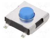 Microswitch TACT; SPST-NO; Pos: 2; 0.05A/12VDC; SMT; 1.6N; 3.1mm C&K